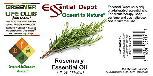 Aceite Esencial de Romero en Botella Ámbar 4 oz miniatura 4