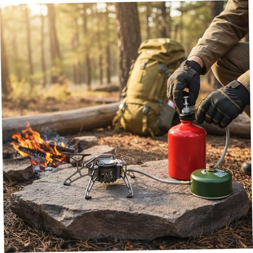 Réchaud de camping multi-combustibles pliable contre le vent - 3