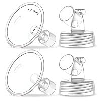 Vista 36 de Maymom Pieza de bomba compatible con Spectra S1, S2 Spectra 9 Plus Breastpump; Incluye brida de boca ancha (Una brida - brida de 18 mm) No es una
