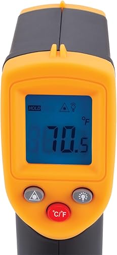 Miniatura 3 de Performance Tool Termómetro infrarrojo sin contacto del laser de W89722 Digitaces, naranja y negro con relación del punto 121