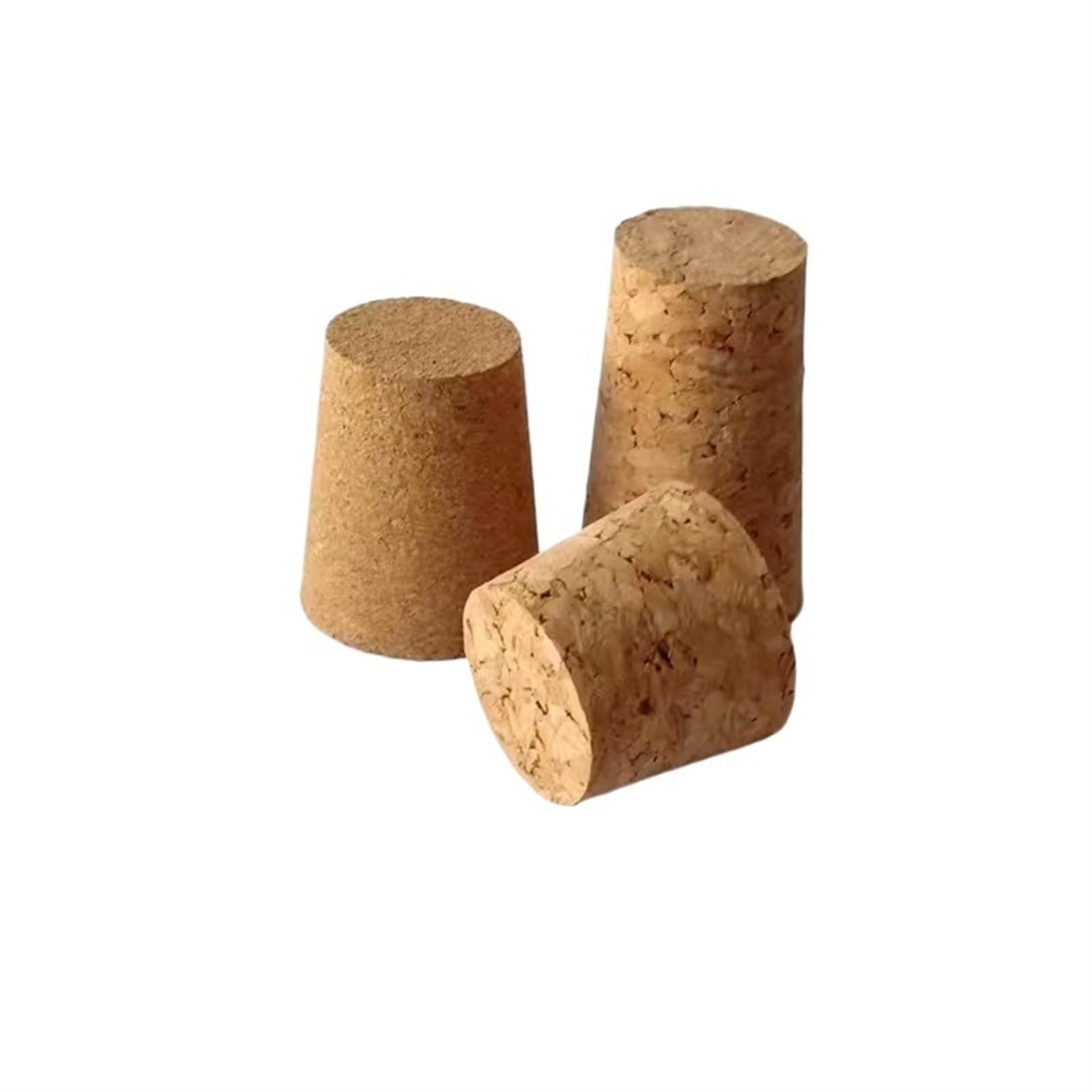 20 tappi per bottiglie di vetro in sughero da laboratorio in legno, diametro da 18 mm a 54 mm, tappo per bottiglia di olio, budino, piccolo tappo per bottiglia di vetro (43 x 33 x 35 mm)