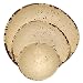 Melange 12-Piece 100% Melamine Dinnerware Set (Rustic Egg Collection) | Shatter-Proof and Chip-Resistant Melamine Plates and Bowls | Color: Off-White | Dinner Plate, Salad Plate & Soup Bowl (4 Each)