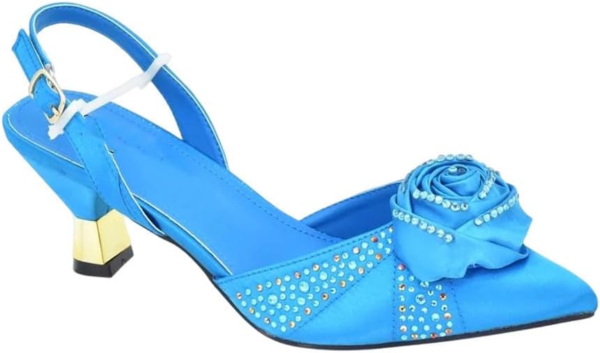 Women Nigerian Italian Style Shoes Bag Set Handmade Decor Suit