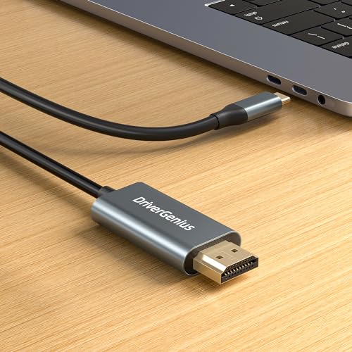 Câble USB-C vers HDMI 4K DP-Alt Mode pour PC portable, console de jeu, 1.8m - 2