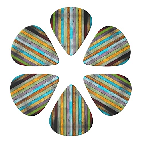 Ensemble de 6 médiators de guitare en bois coloré pour guitare acoustique, guitare électrique, basse, ukulélé – fin… - Les Beatles, Paul McCartney, John Lennon, RIngo Starr, George Harrison Ensemble de 6 médiators de guitare en bois coloré pour guitare acoustique, guitare électrique, basse, ukulélé - fin… – Image 4