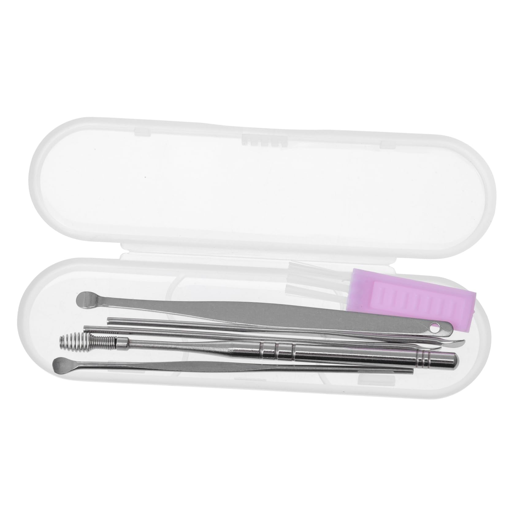 6-Piece Stainless Steel Earwax Cleaning Kit Practical Ear Spoons for Effective Earwax Removal for Personal and Ear Care