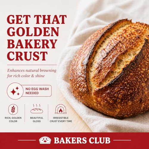 Image of Bakers Club Barley Malt Syrup 16oz - Authentic Malty Flavor for Bagels, Pretzels, Bread & Baked Goods - Enhances Crust, Color & Sweetness - Non-GMO, Traditional Malted Barley Syrup - Made in USA