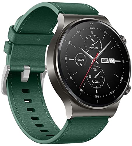 Bracelet cuir 22mm Huawei GT/GT2 au style urbain chic et léger pour homme et femme