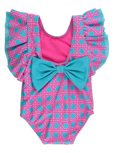 Image of RuffleButts Baby /Toddler Girls Ruffle Strap One Piece Swimsuit w /UPF 50+ Sun Protection