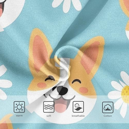 Toddlers Underwear Floral 2t Cotton Panties for Girl Fun Briefs Kids Undies Cute Puppy Dogs Floral Blue3