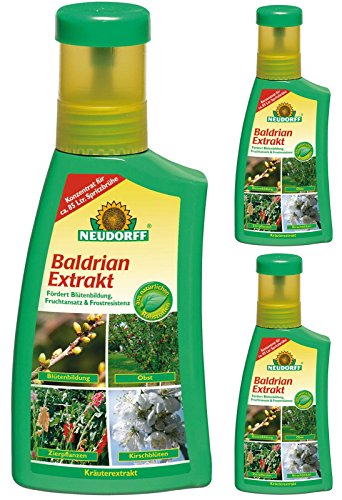 Preisvergleich Produktbild 3 x 250 ml Neudorff Baldrian Extrakt Pflanzenhilfsmittel & Bodenhilfsstoff