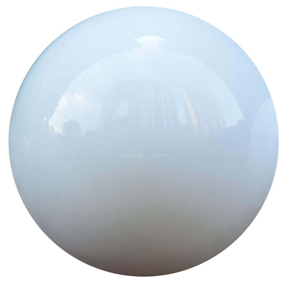 BECover 6 Inch White Stainless Steel Gazing Ball, Mirror Garden Globe, Home Decor