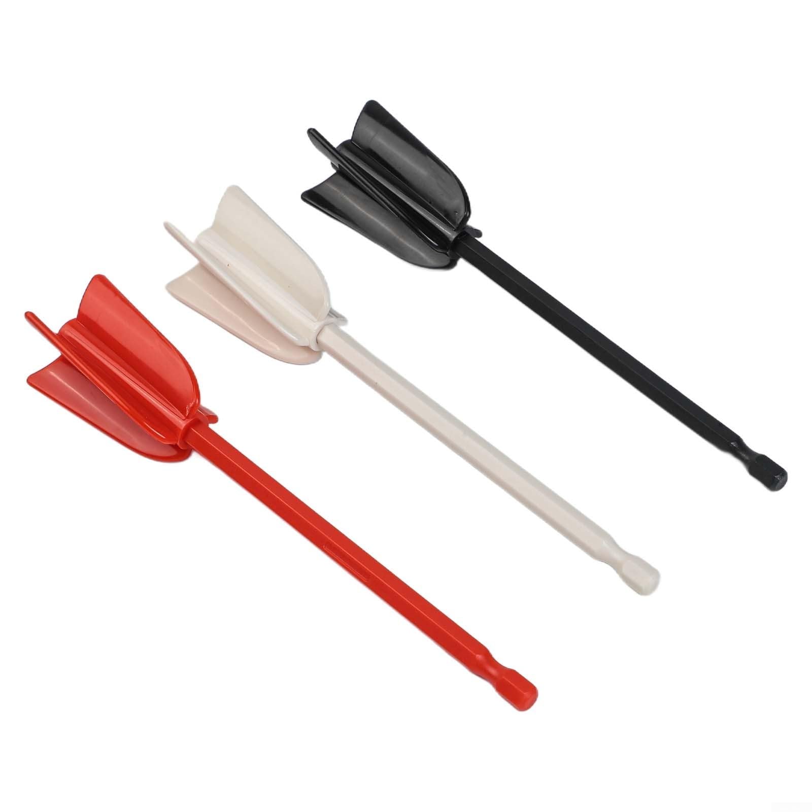 6 accesorios mezcladores de resina epoxi para taladro, batidor en espiral para pinturas, esmaltes de cerámica, manchas, 16.5 pulgadas de largo, varillas mezcladoras ABS reutilizables
