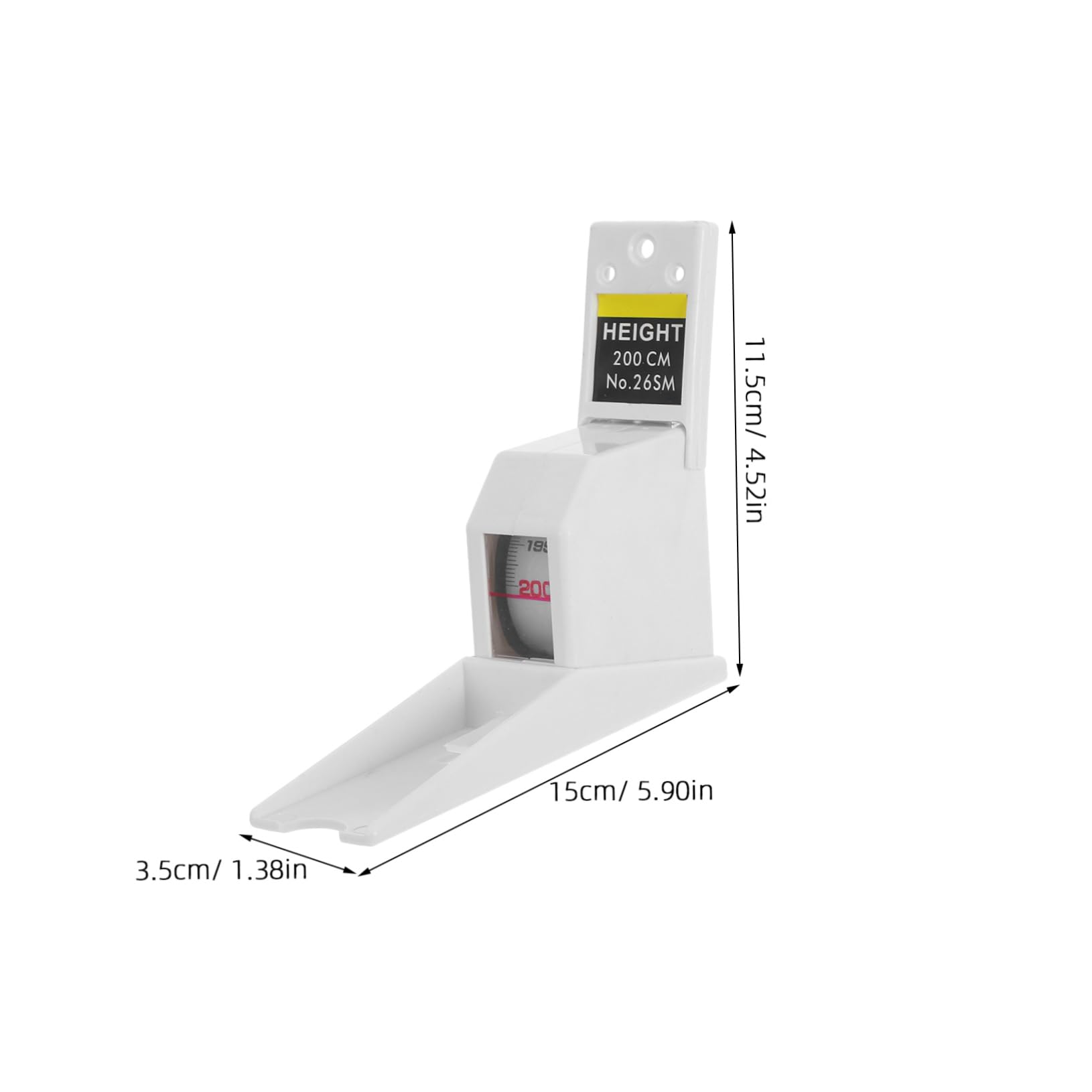 Ciieeo Retractable Wall-Mounted Height Meter 2 Meters Precision Measuring Tool for Boys and Girls Adults