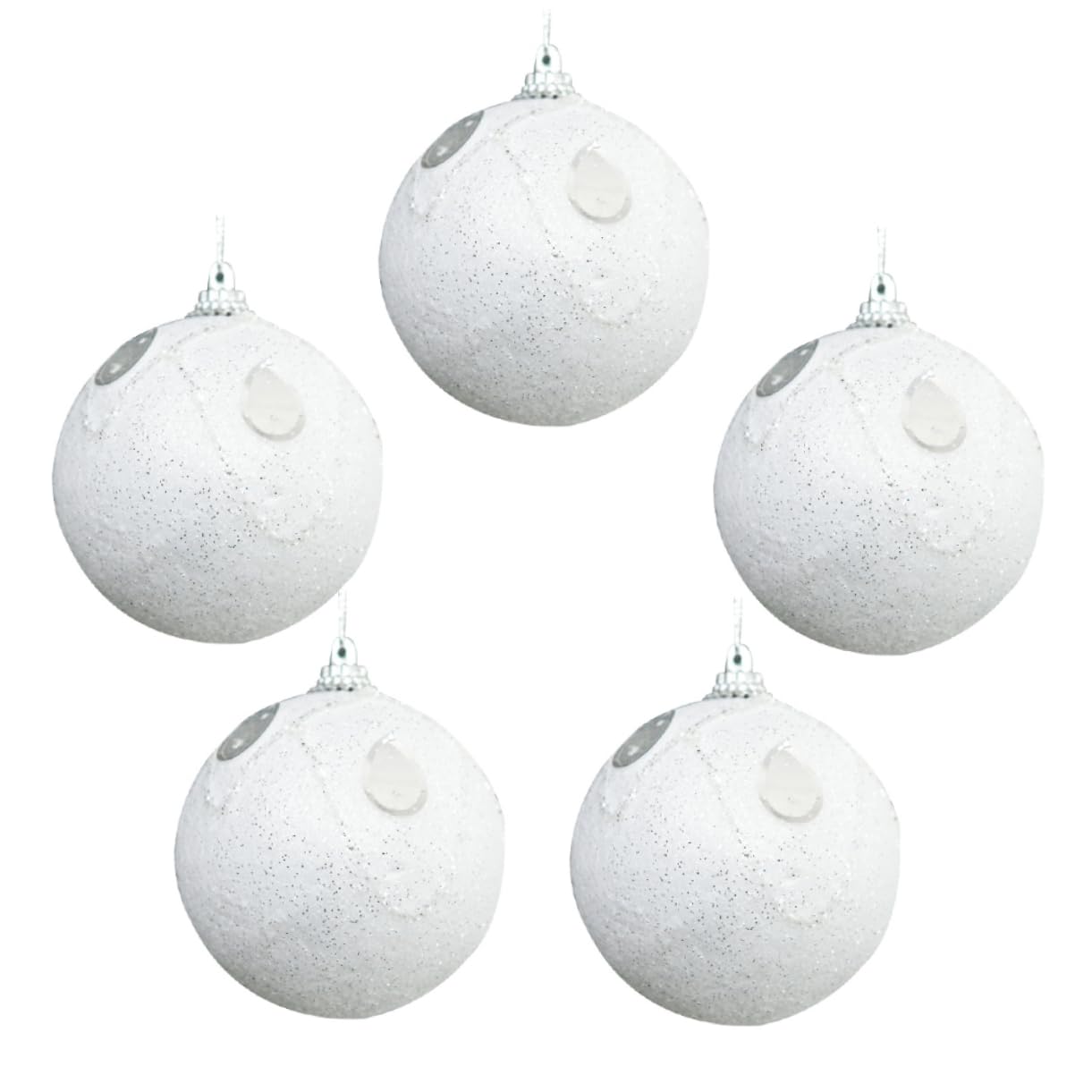 Ciieeo 10 Bolas De Navidad para Decoración De Boda Adornos Navideños con Purpurina Accesorios para Árbol De Navidad Decoración De Navidad Inastillable Decoración para Fiesta De