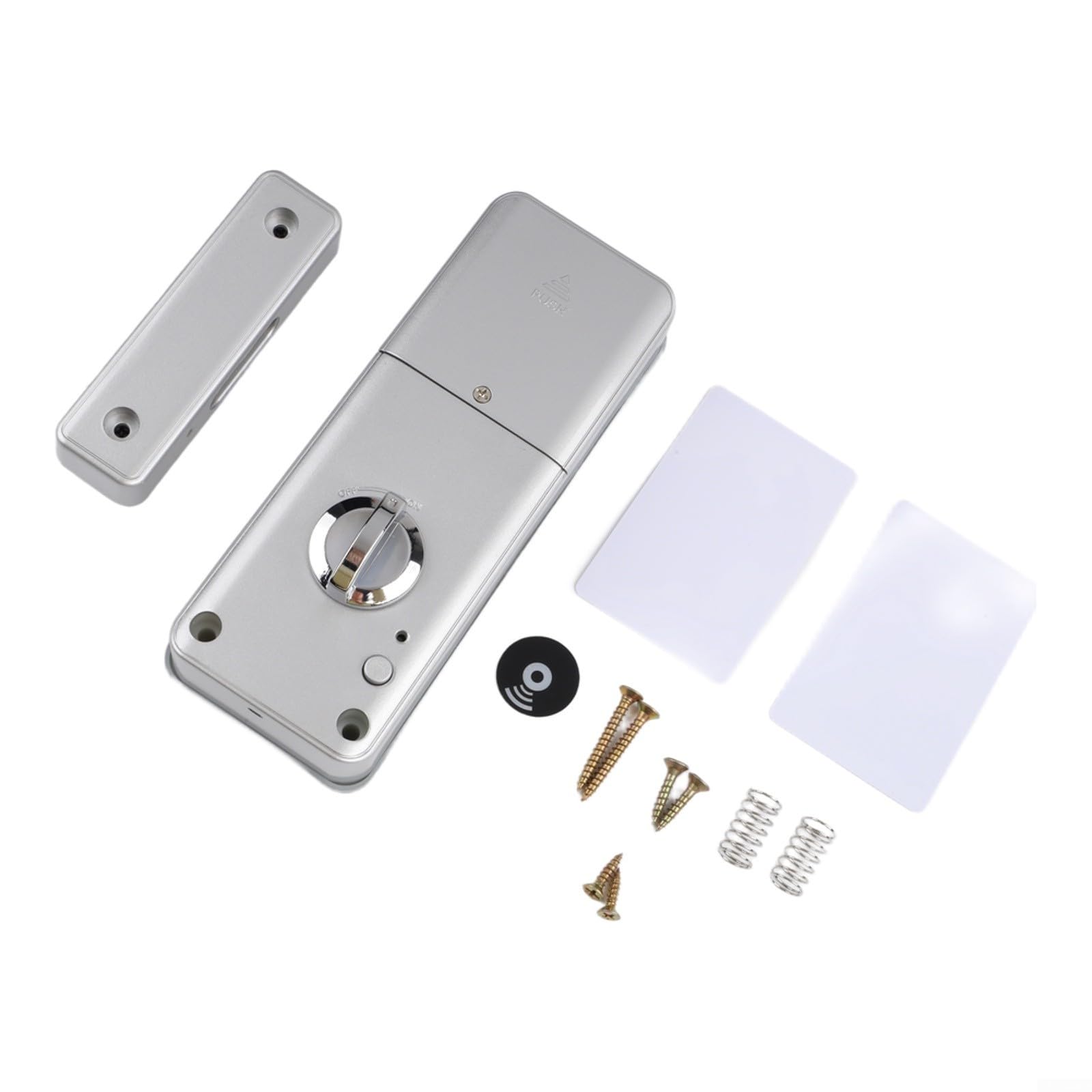 HpLive Para cerradura de puerta inteligente invisible para control de aplicación de madera (plata) | Para un diseño invisible, integración perfecta en madera, mayor seguridad contra robos, aspecto moderno