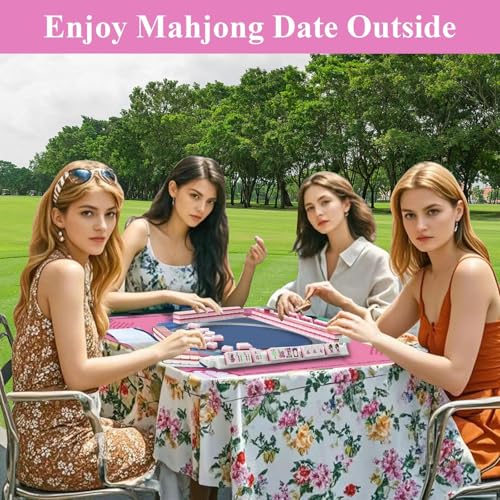 bestcool 2025 Neoprene Mahjong Mat con reglas miniatura 2
