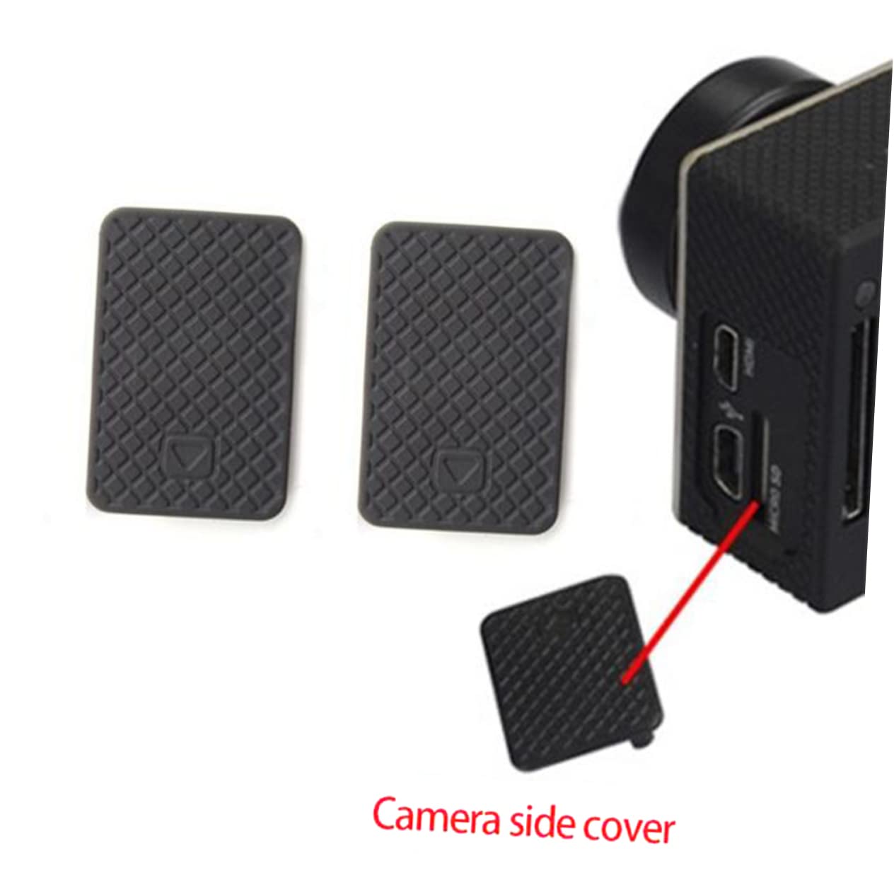 2pcs Side Door Cover for 3 Camcorder USB Cover for 3 Side Cover for Accessories CIYODO