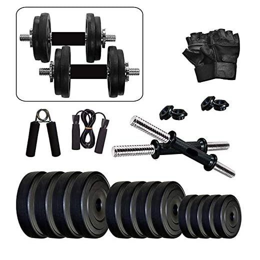 BEACON INTERNATIONAL Exercise Dumbbell Set 36 KG with Accessories