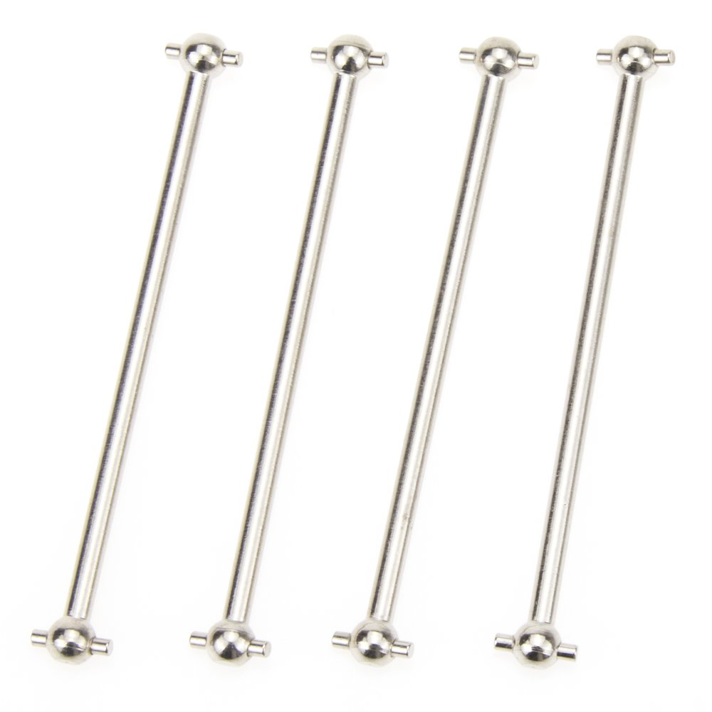 COJOYSDogbone Universal Drive Joint Cup Shaft 77mm Steel Silver for RC Hobby Model Car HPI HSP,,4PCS