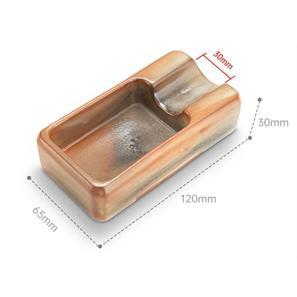 Posacenere per sigari in ceramica da uomo, portatile, per esterni e interni, per patio, casa, ufficio e sala fumatori