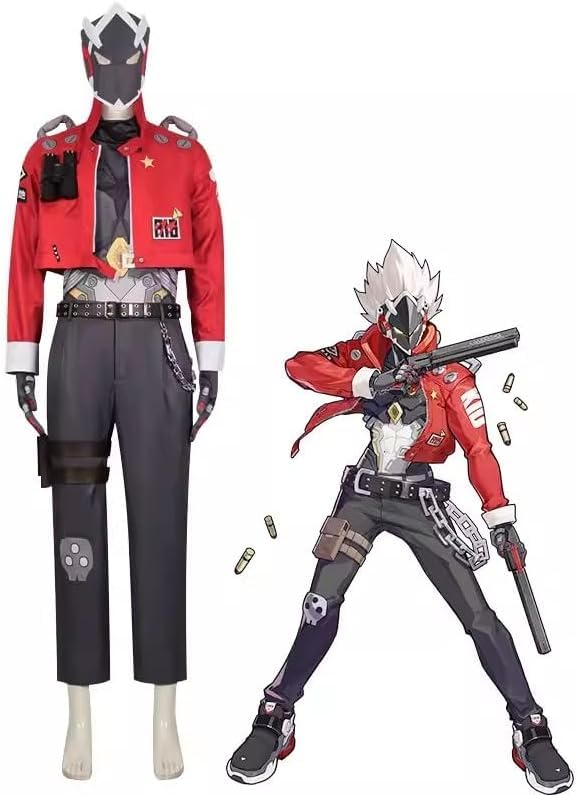 Amazon.co.jp: ゼンレスゾーンゼロ ビリー・キッド コスプレ衣装+仮面+ 