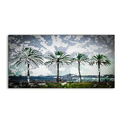 Image acrylique 120x60cm décoration murale palmiers