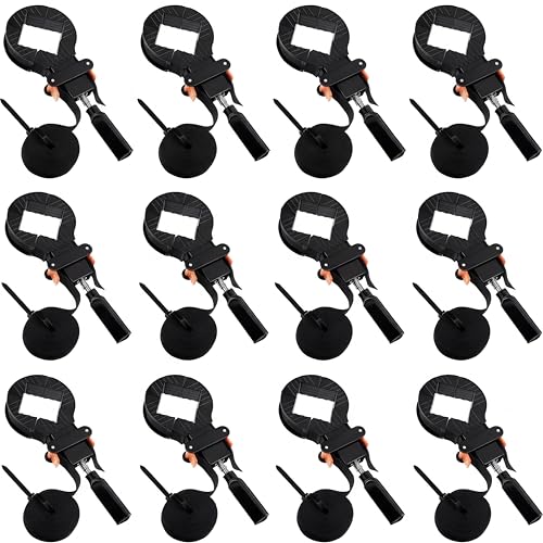 Image of Feekoon 13 FT Belt Band Strap Clamps for Woodworking, Quick Release Band Clamps with 4 Corner Claws, Thick and Sturdy Belt Clamp, Adjustable Picture Frame Clamp Tool (12 Pack)