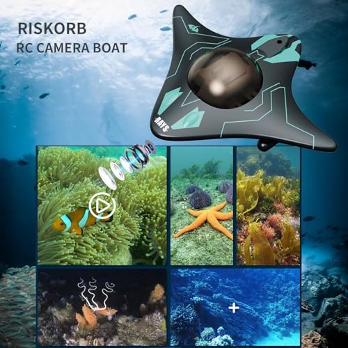 Image of 6 Channel RC Boat Waterproof Mini Equipped with WiFi Camera for Real-time Shooting in Pools and Lakes, Great Birthday Gift for Kids