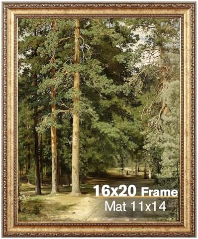 16x20 Gold Picture Frame, Ornate Vintage Picture Frames for Wall ...
