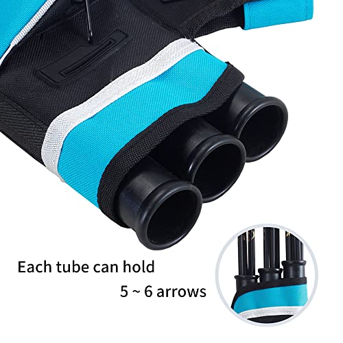 Sopoger 3/4 Tube Archery Hip Quiver For Arrows Bow Belt Waist Hanged Quiver Fit For Compound Bow And Recurve Bow Target Archery (Blue(3 Tube)) #TOP5