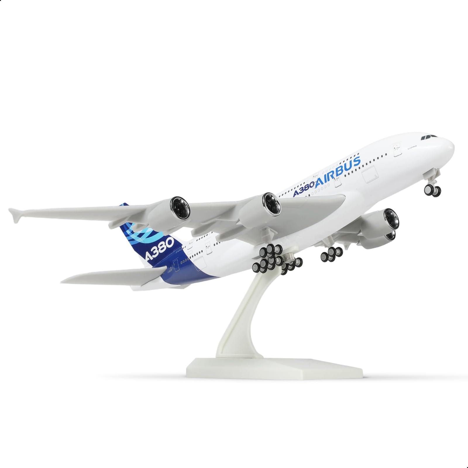 QIYUMOKE 1/240 A380 Prototype Model Plane for Airbus A380 Models Airplane with Stand (12 in-L) Pre-built Model kit for Adult -Aviation Creative Gifts, Tabletop Collection Display — image 1
