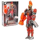 GORMITI THE NEW ERA - Gormita Del Clan Del Fuoco Fireon Zane, Action Figure 27 Cm Articolato, Eroe Con Armatura Rosso Argento E Accessorio Pugno Di Fuoco, Per Bambini A Partire Dai 3 Anni