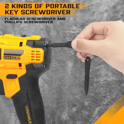 Image of Amartisan 12-Piece Magnetic Screwdrivers Set, 5 Phillips and 5 Slotted Tips Professional Cushion Grip Screwdriver Set (2pcs Portable Multifunction Key Mini Screwdriver)