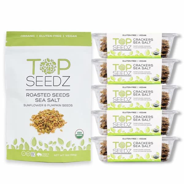 Top Seedz Deluxe Organic Gluten Free Vegan Seed Crackers