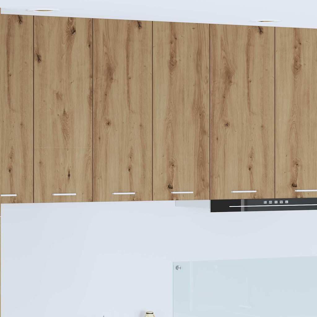 vidaXL Mueble Colgante con Puerta Roble Artesanal 60 x 31 x 80 cm, Armario de Cocina Moderno, diseño Rectangular, Gran Espacio, Materiales Resistentes, Estilo contemporáneo, soluciones de hogar