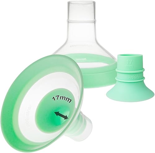 Nenesupply Insertos de brida de 0.669 in y bridas de 0.945 in compatibles con piezas de extractor de leche Medela de repuesto de 0.669 in para