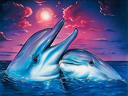 GIEAAO 5D Diamond Painting Complet Dauphin Cover
