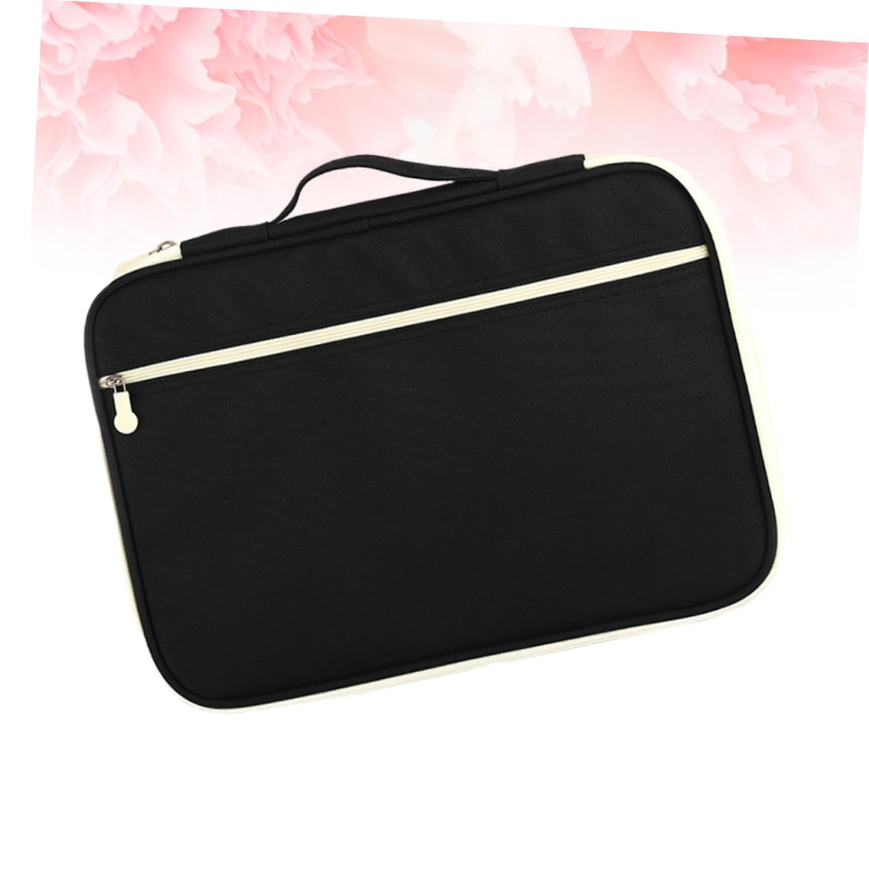 TEHAUX Borsa Portadocumenti Cerniera A4 in Oxford, Nero, Portatile