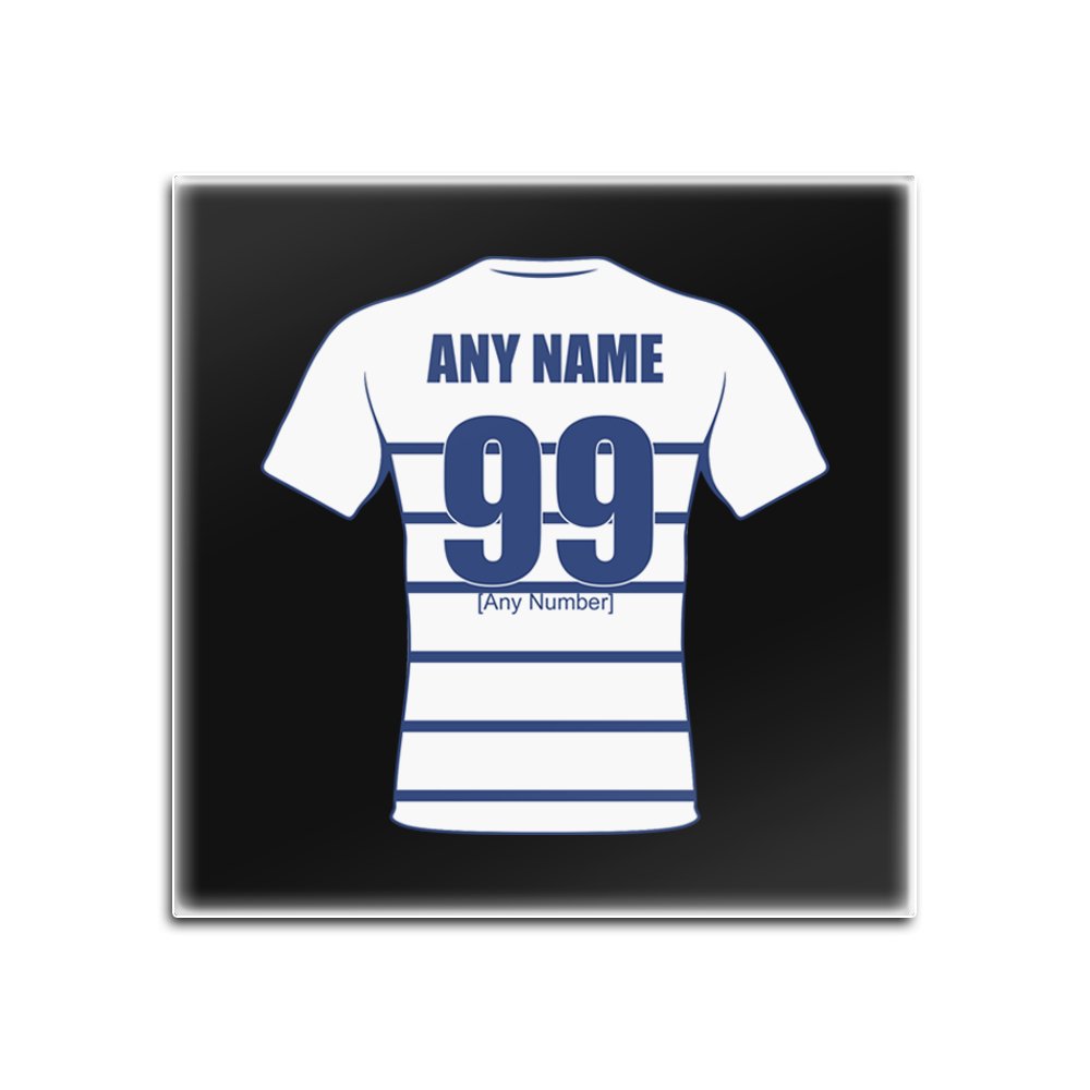 Dessous de verre Rugby League en bois brillant personnalisable
