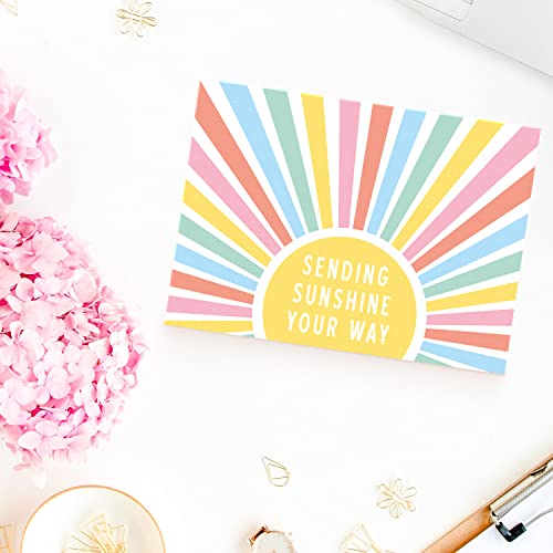 Sweetzer & Orange Thinking Of You Cards With Envelopes. Set Of 24 Boxed Greeting Cards Thinking Of You Assortment. 300Gsm Note Cards And Envelopes (120Gsm). Just Because Cards And Kindness Cards #TOP2