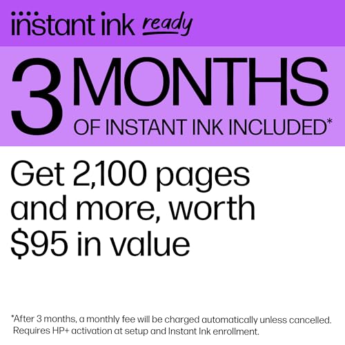 HP OfficeJet Pro 9730e Wide-Format Wireless All-in-One Color Inkjet Printer, Print, scan, Copy up to 11x17', ADF, Duplex Printing Best-for-Office, 3 Month Instant Ink Trial Included (537P6A)