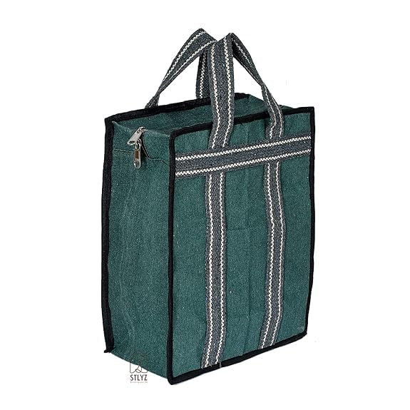 Image of Cash Bag with Zipper & Extra Compartment | Money Collection, Jewellery & Document Organizer Bag | Secure Storage Pouch for Cash, Cheques, Receipts & Valuables,12x5.5x16 Inch