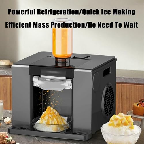 High-Efficiency Automatic Ice Maker, Self-Cleaning Shaved Ice Machine for Restaurants, Food Trucks & Events - Perfect for Commercial Use