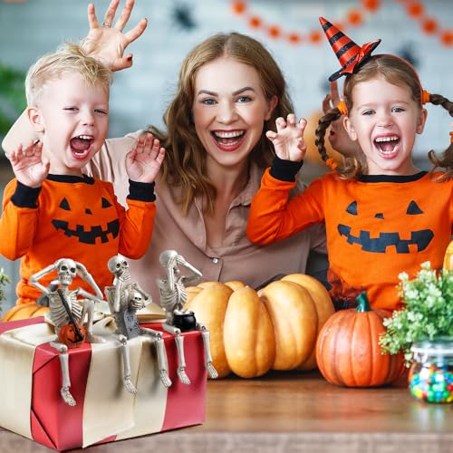 Set 3 Estatuas Halloween Calavera con Calabaza y Tumba miniatura 5