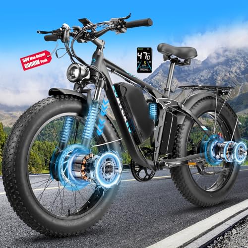 6000W Peak Dual Motor E-Bike