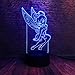 Produktbild WangZJ 3d Geschenke Spielzeug Dekor Led Nachtlicht / 7 Farben Nachttischlampe/geburtstag Präsentieren Dekoration/weihnachtsgeschenk/Tinkerbell Prinzessin