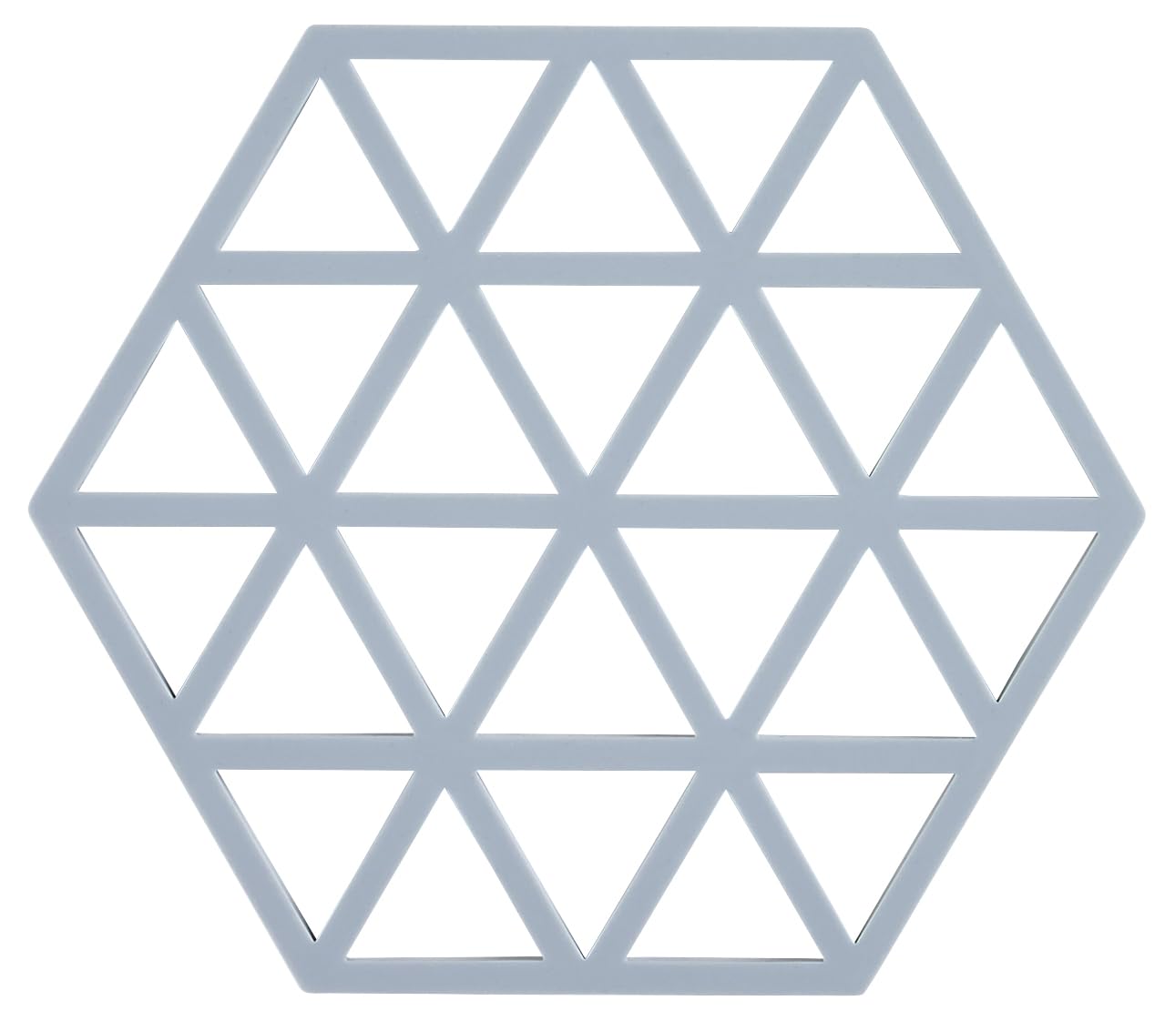 Triangles Silicone Trivet, Sky Blue