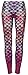 Halloween Womens Mermaid Leggings with Fish Scale Fin Print Tights Rainbow L