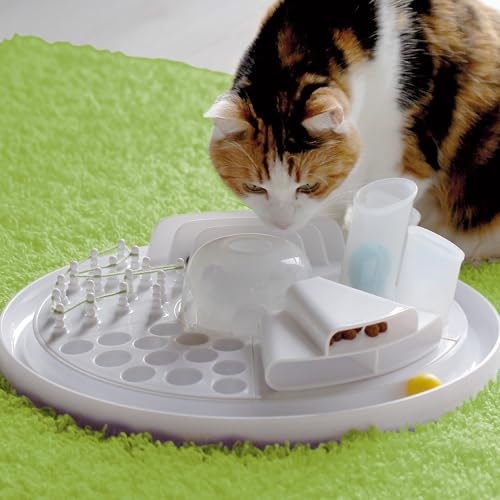 Bayer Design Love, Edupet Katzenspielzeug Center, intelligentes Futterspiel/Activity Board - 05005AA, weiß